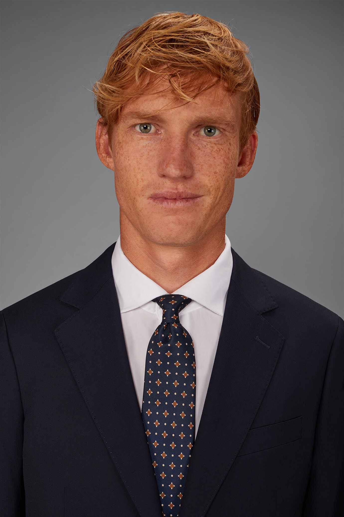 Men's single breasted suit mix size dk blue